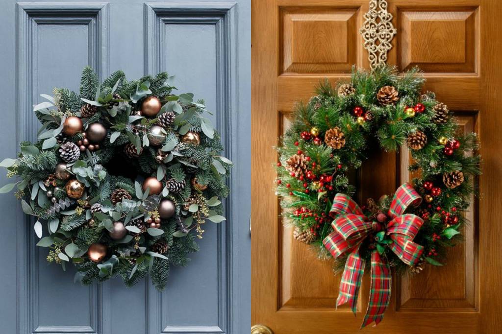 Guirlandas de porta: opções para deixar a casa em clima de Natal