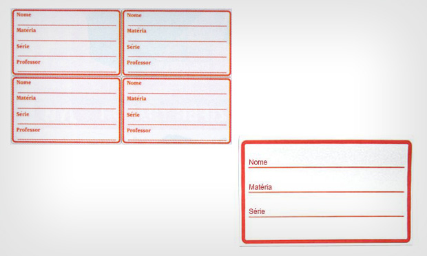 Etiqueta Para Caderno.