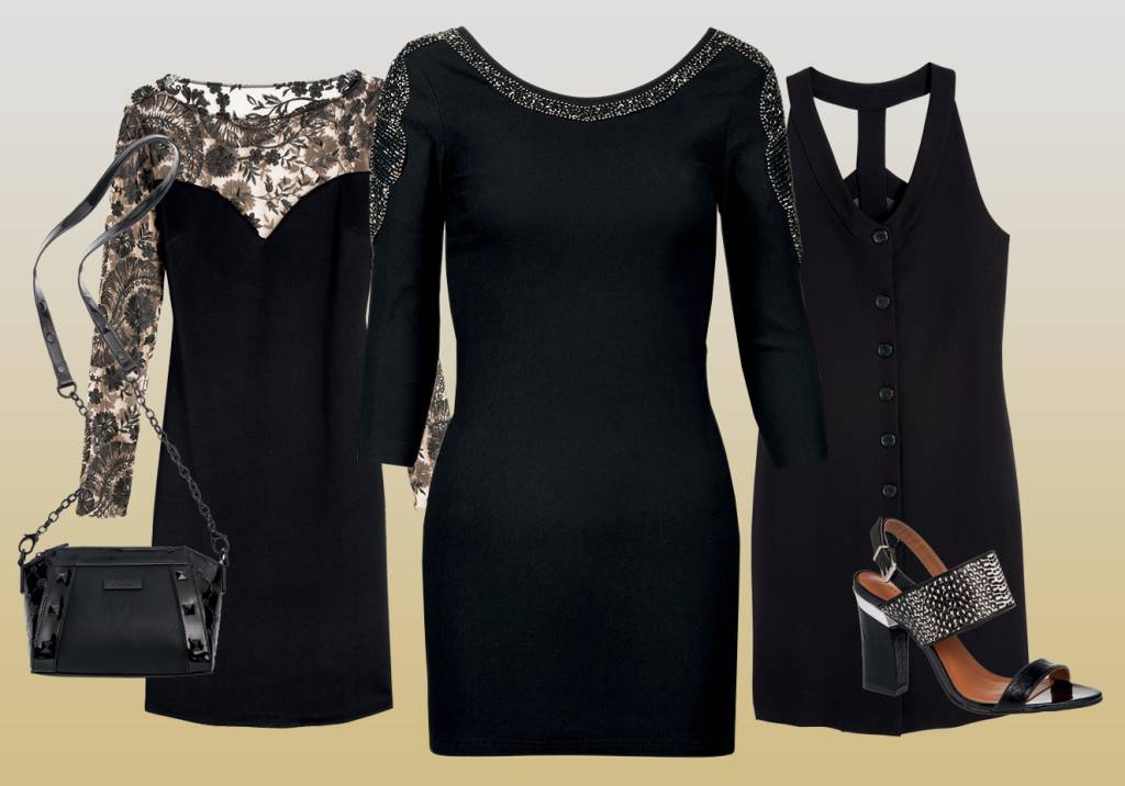 Roupas e acessórios na cor preta para montar looks elegantes