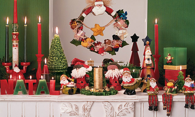 Decoração mesa de Natal