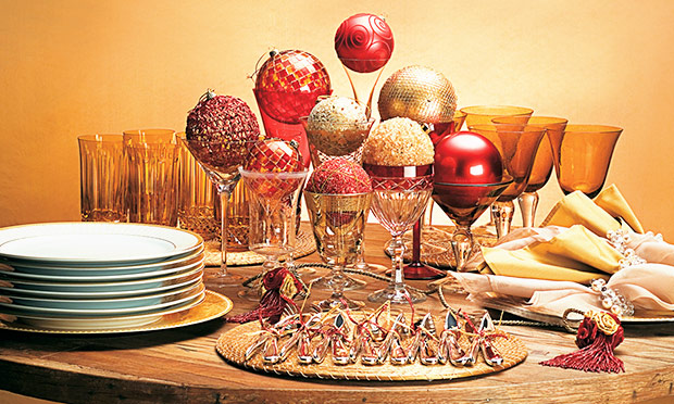 Decoração mesa de Natal