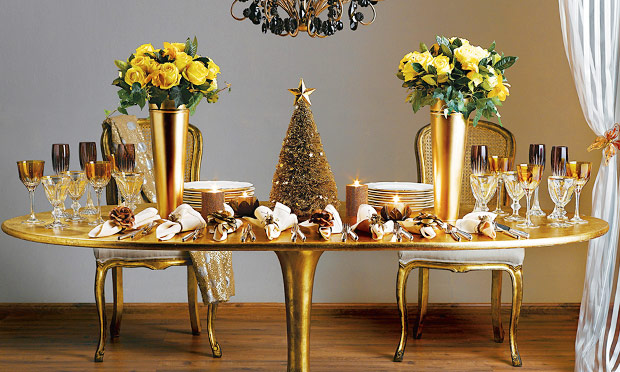 Decoração mesa de Natal