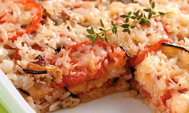 Arroz à parmegiana