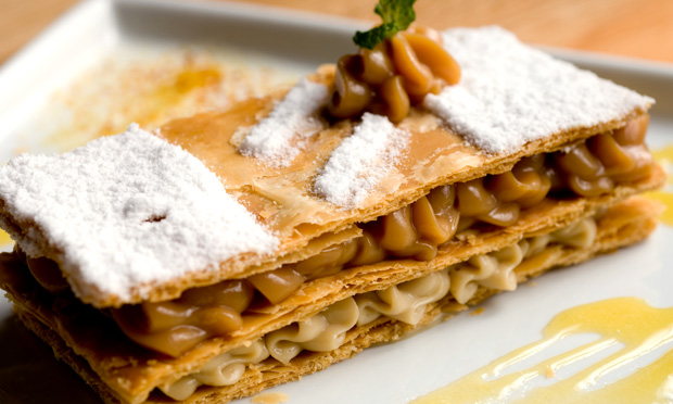 Mil-folhas de doce de leite Mil-folhas de doce de leite