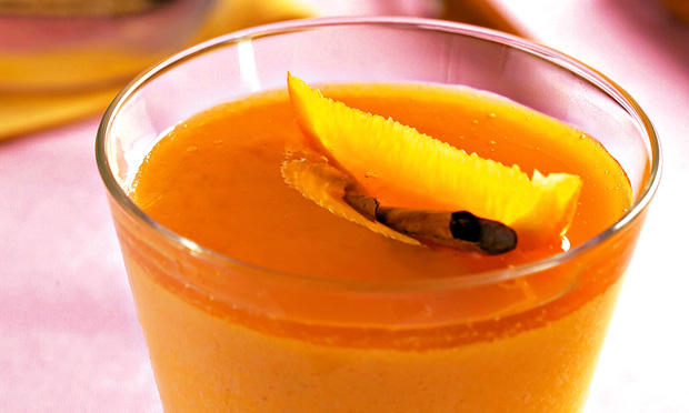 Musse de abóbora com laranja Musse de abóbora com laranja