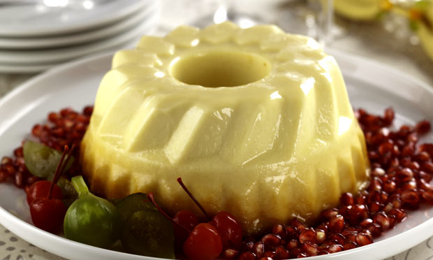 Pudim de chocolate branco Pudim de chocolate branco