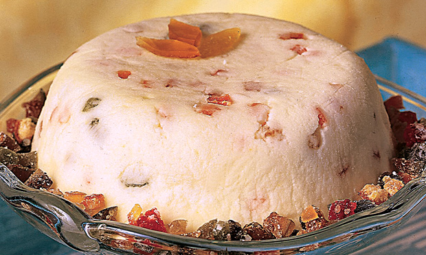 Sorvete com frutas cristalizadas Sorvete com frutas cristalizadas