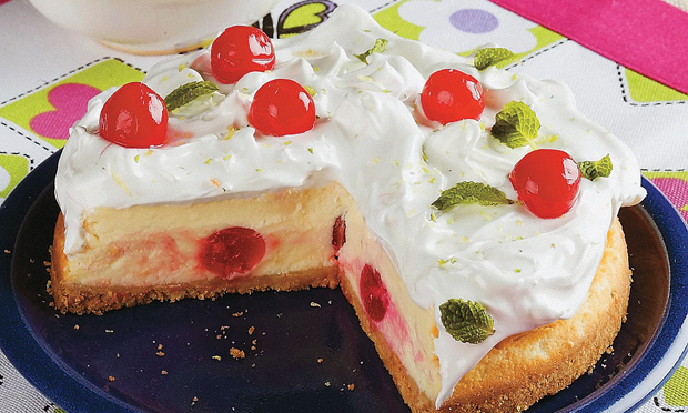 Torta gelada de cereja Torta gelada de cereja