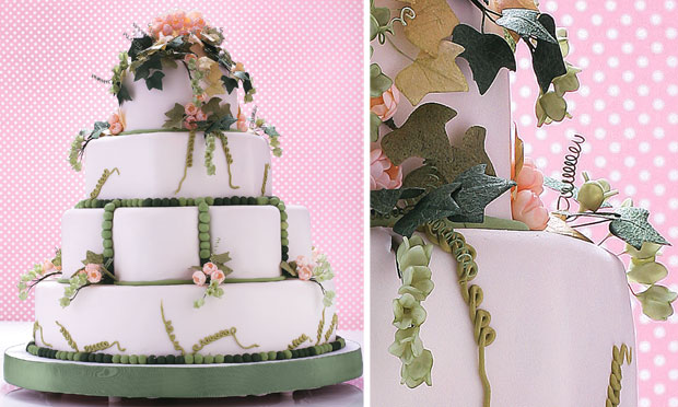 Bolo verde com recheio de baba de moça Bolo verde com recheio de baba de moça