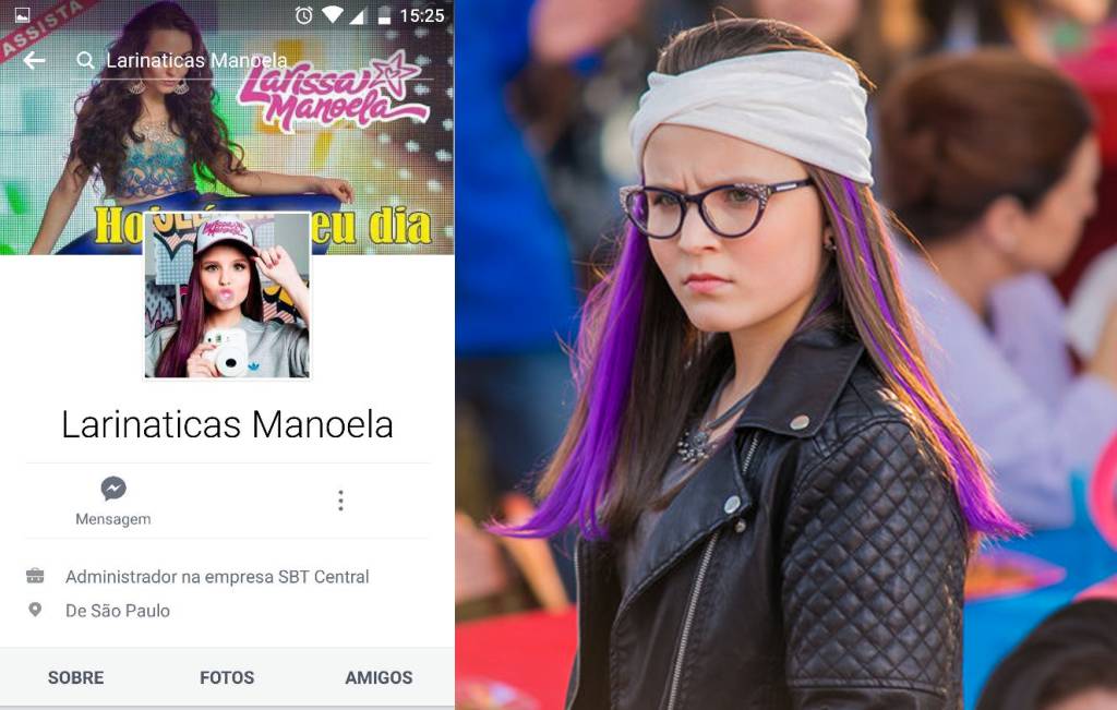 Perfil falso de fã clube da Larissa Manoela é usado pra pedofilia