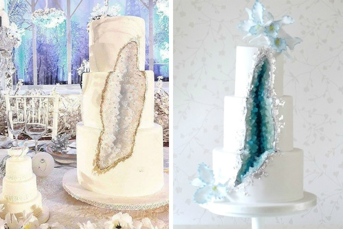Tendência: O geode cake promete conquistar casais descolados