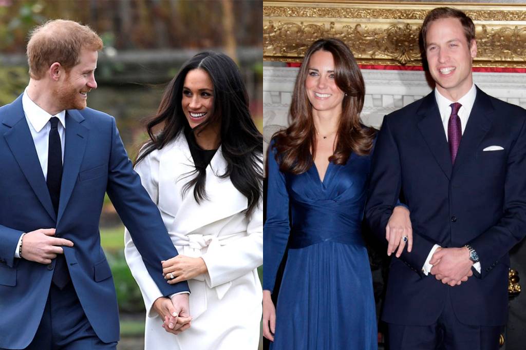 A diferença entre os noivados de Kate Middleton e Meghan Markle