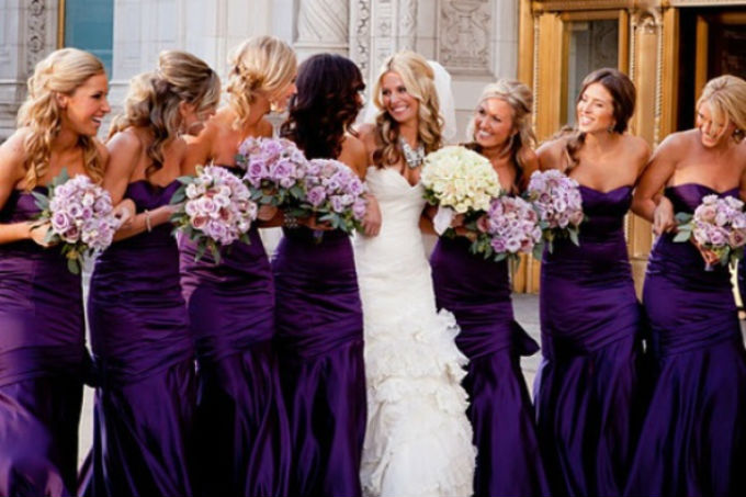 Decoração de casamento em ultravioleta