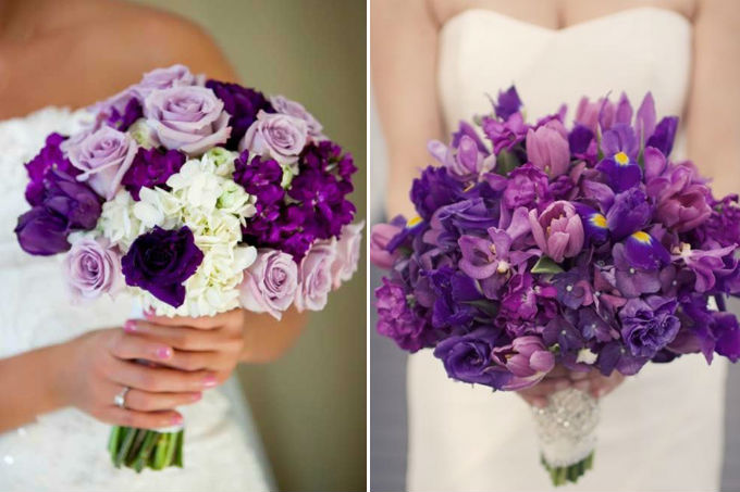Decoração de casamento em ultravioleta