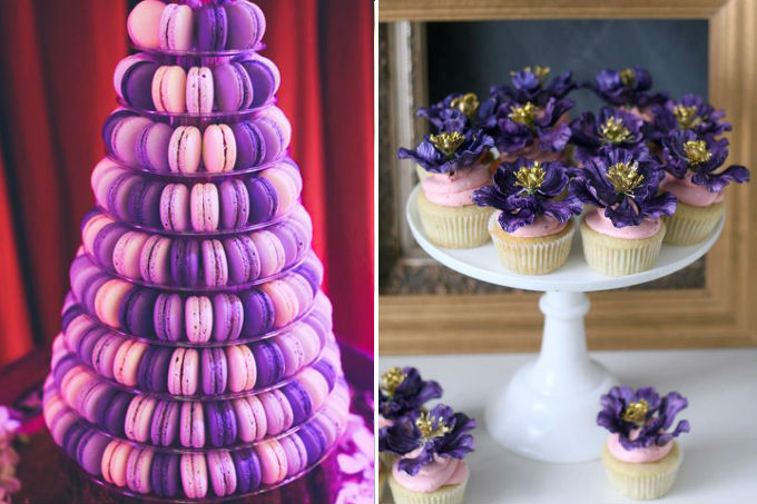 Decoração de casamento em ultravioleta
