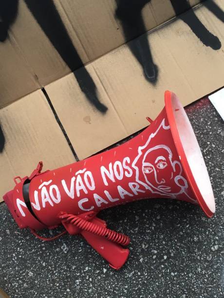 Protesto contra a morte de Marielle Franco e Anderson Gomes, assassinados no Rio