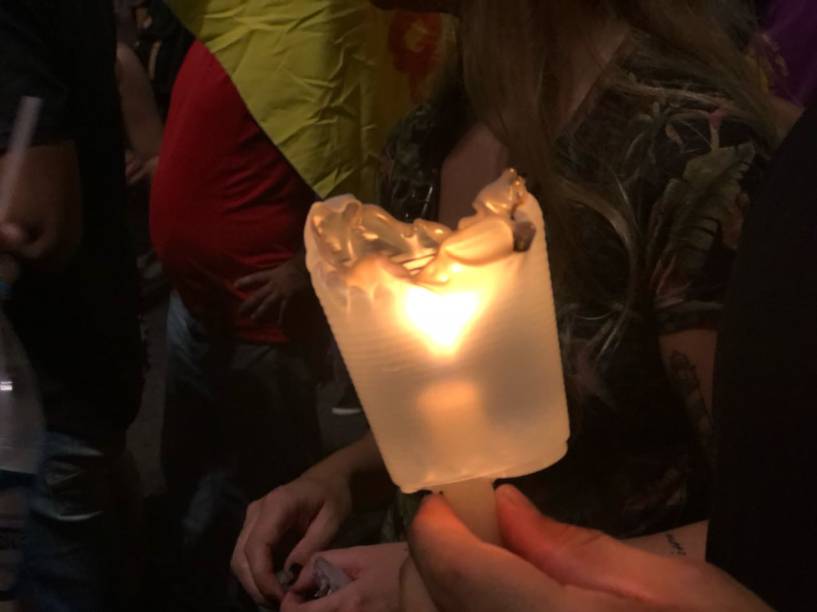 Protesto contra a morte de Marielle Franco e Anderson Gomes, assassinados no Rio