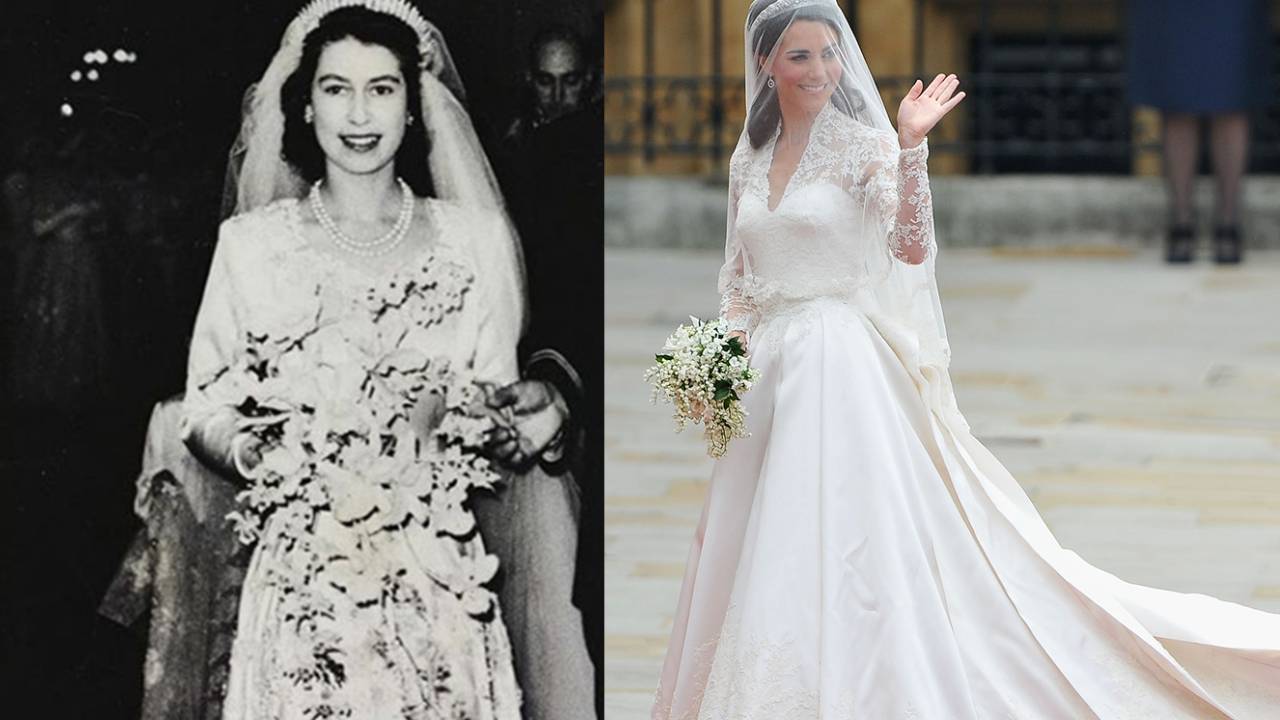 Vestidos de noiva dos casamentos reais
