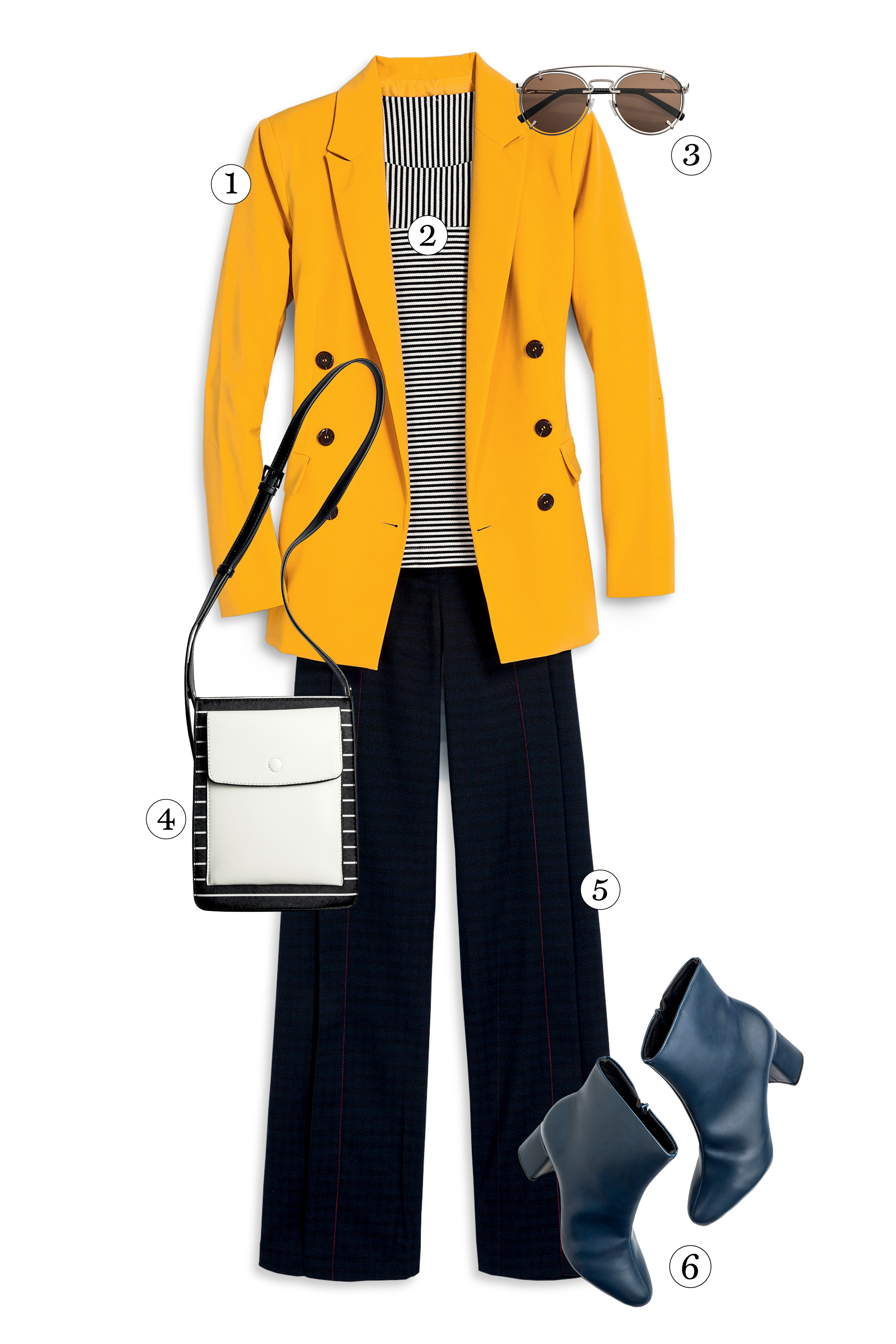 cal&ccedil;a pantalona com blazer