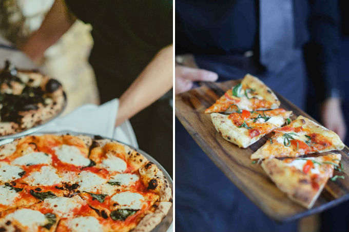 Rod&iacute;zio de pizza em casamento