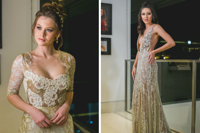 champagne Vestido de noiva - Lethicia Bronsteisn