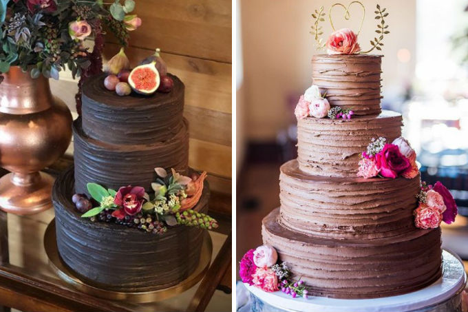 Casamento: 13 bolos para os amantes de chocolate