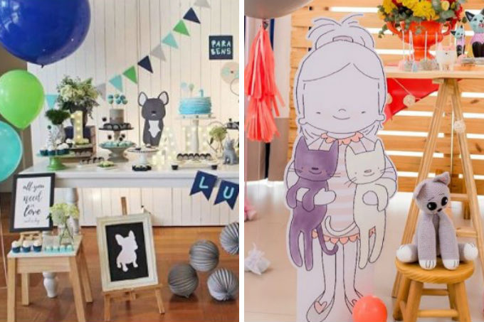 Festa infantil com tema animais de estimação