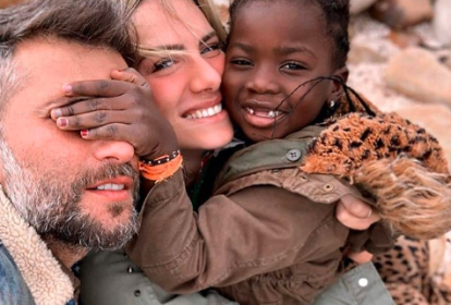 Bruno Gagliasso e Giovanna Ewbank com Titi