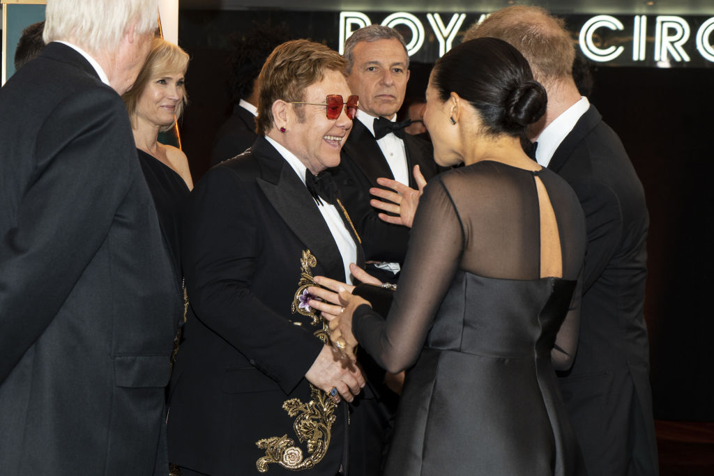 Elton John, Meghan Markle e príncipe Harry