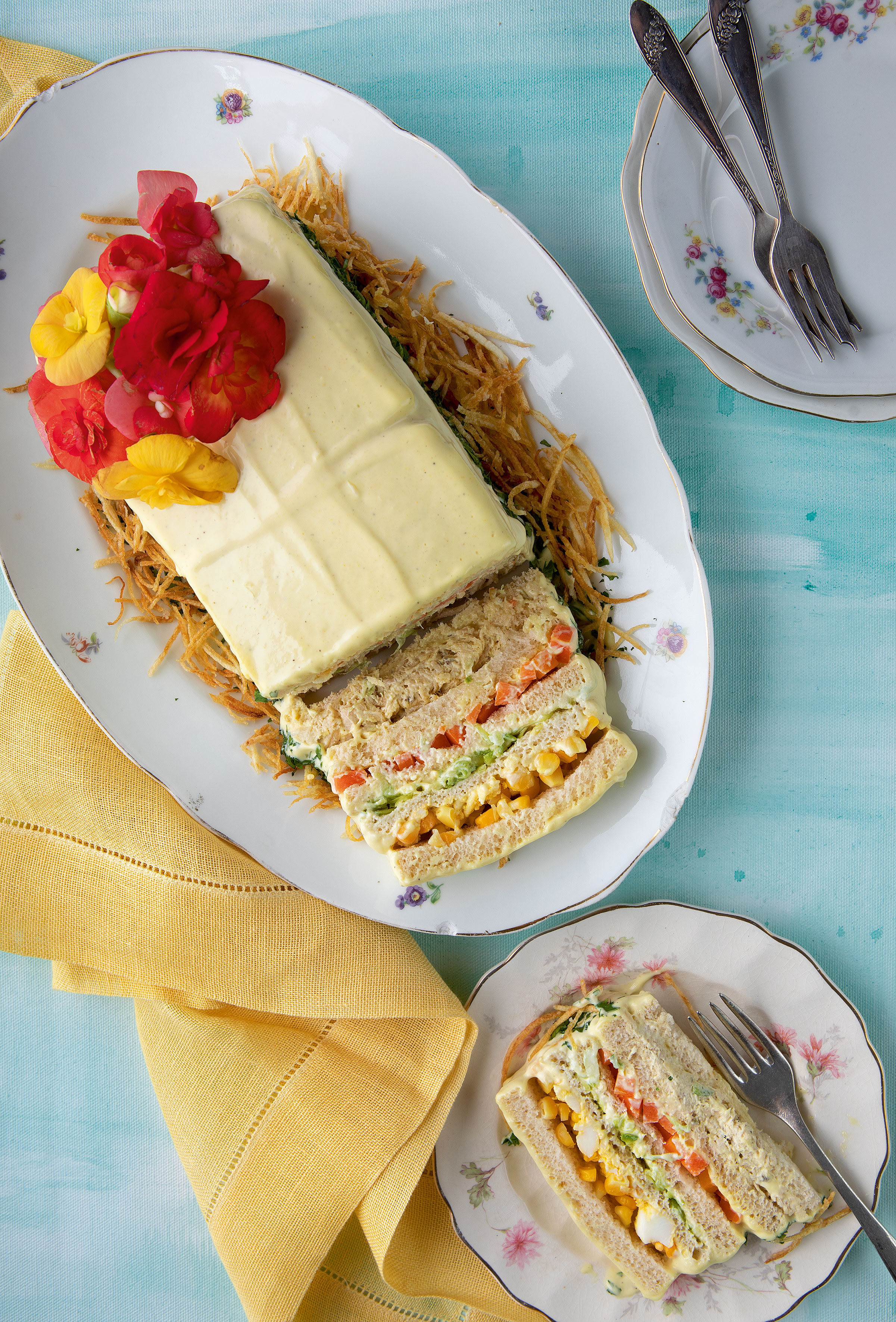 Torta de p&atilde;o de forma