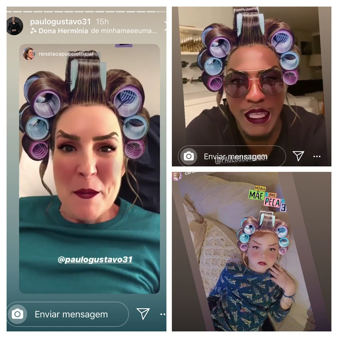 Filtro de Dona Herm&iacute;nia chega ao Instagram