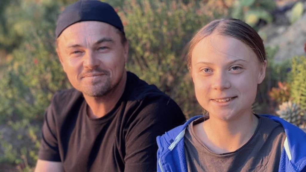 Leonardo DiCaprio une forças com Greta Thunberg contra mudanças climáticas