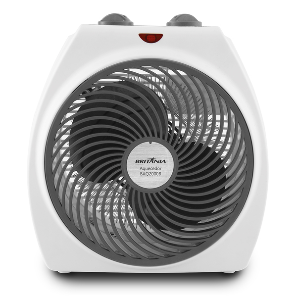 Aquecedor termoventilador BAQ2000B, da Britânia, com três níveis de potência (um para ventilação e dois para aquecimento). <a href="https://www.leroymerlin.com.br/aquecedor-britania-baq2000b-127v_1551464407" target="_blank" rel="noopener">Leroy Merlin</a>, R$ 68,90