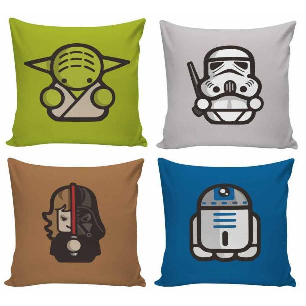 Kit com 4 capas de almofada, de 40 x 40 cm cada. <a href="https://www.americanas.com.br/produto/36005100/kit-4x-capas-de-almofadas-star-wars-40x40cm-modelo-1" target="_blank" rel="noopener">Americanas.com</a>, R$ 119,90