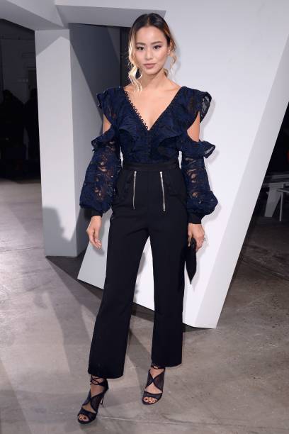 no desfile da <strong>Self-Portrait</strong>. no desfile da <strong>Self-Portrait</strong>.