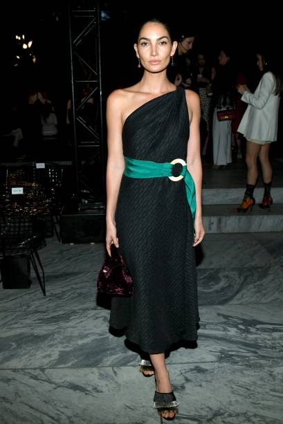 no desfile da <strong>Oscar De La Renta</strong>. no desfile da <strong>Oscar De La Renta</strong>.