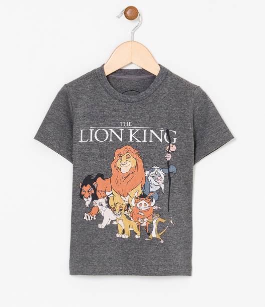 Camiseta infantil estampa Rei Leão (de 1 a 6 anos), R$ 29,90 - Renner Camiseta infantil estampa Rei Leão (de 1 a 6 anos), R$ 29,90 - Renner