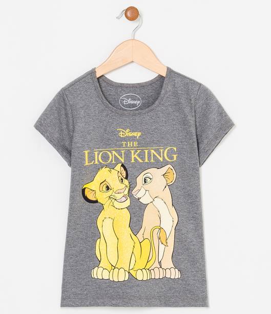 Blusa infantil com estampa Rei Leão (dos 5 aos 14 anos), R$ 29,90 - Renner