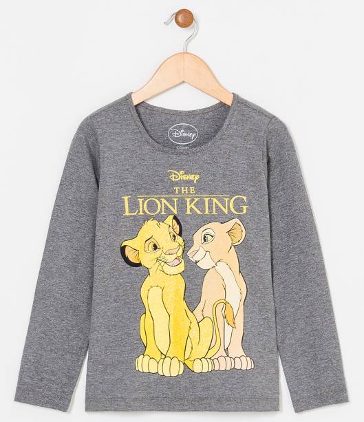 Blusa infantil com estampa Rei Leão (dos 5 aos 14 anos), R$ 29,90 - Renner