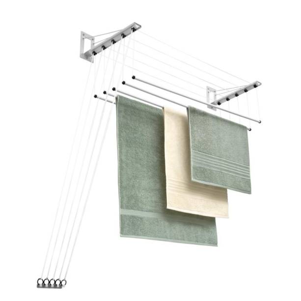 Varal de parede Maxeb, com 5 varetas individuais de aço, de 1,50 x 0,38 m. <a href="https://www.leroymerlin.com.br/varal-de-teto-ou-parede-aco-sem-abas-master-150x38cm-maxeb_85233435" target="_blank" rel="noopener">Leroy Merlin</a>, R$ 161,91 Varal de parede Maxeb, com 5 varetas individuais de aço, de 1,50 x 0,38 m. <a href="https://www.leroymerlin.com.br/varal-de-teto-ou-parede-aco-sem-abas-master-150x38cm-maxeb_85233435" target="_blank" rel="noopener">Leroy Merlin</a>, R$ 161,91