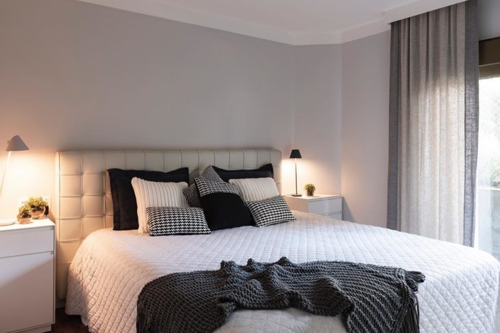 Quarto neutro branco e preto Quarto neutro branco e preto