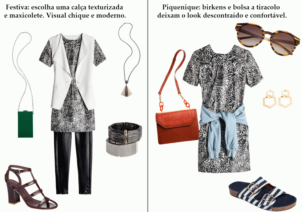 Aprenda como usar vestido T-shirt em ocasiões diferentes