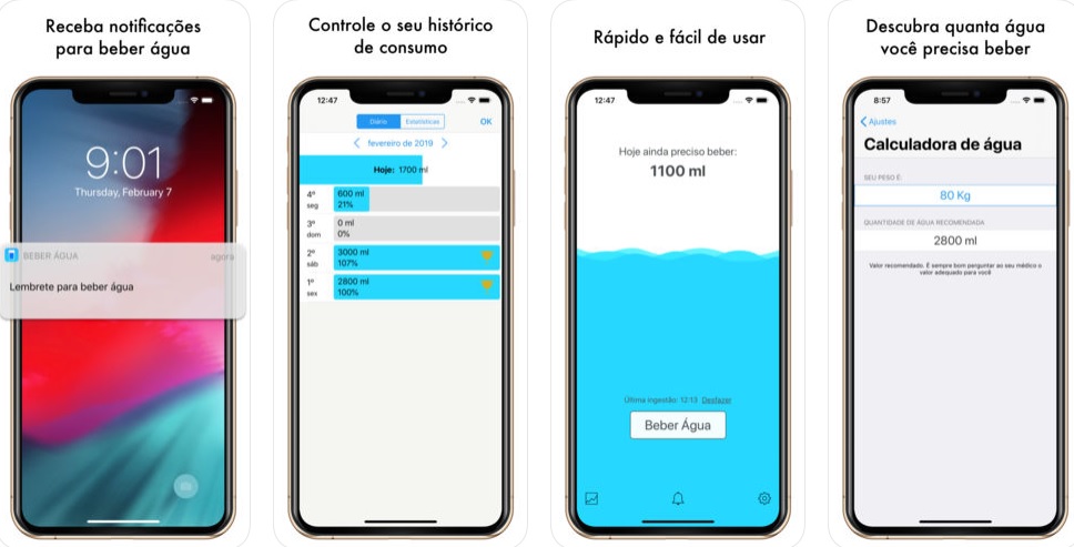 App beber água