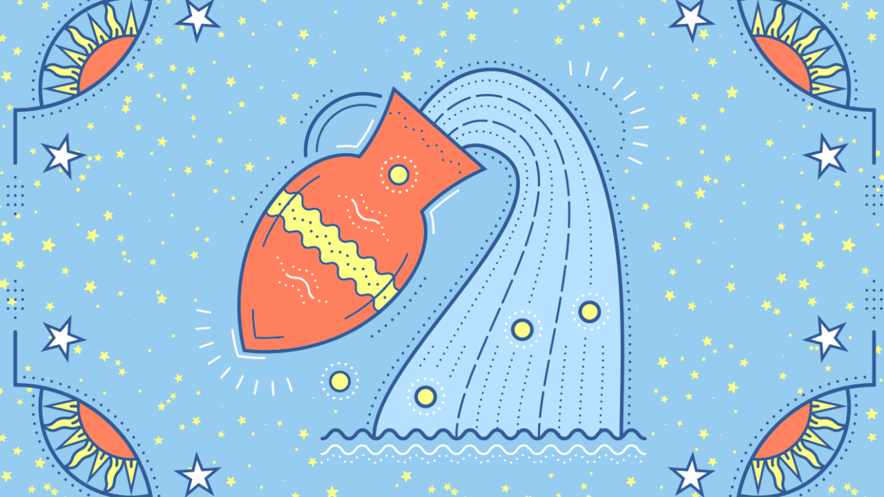 Ilustração signo de Aquário