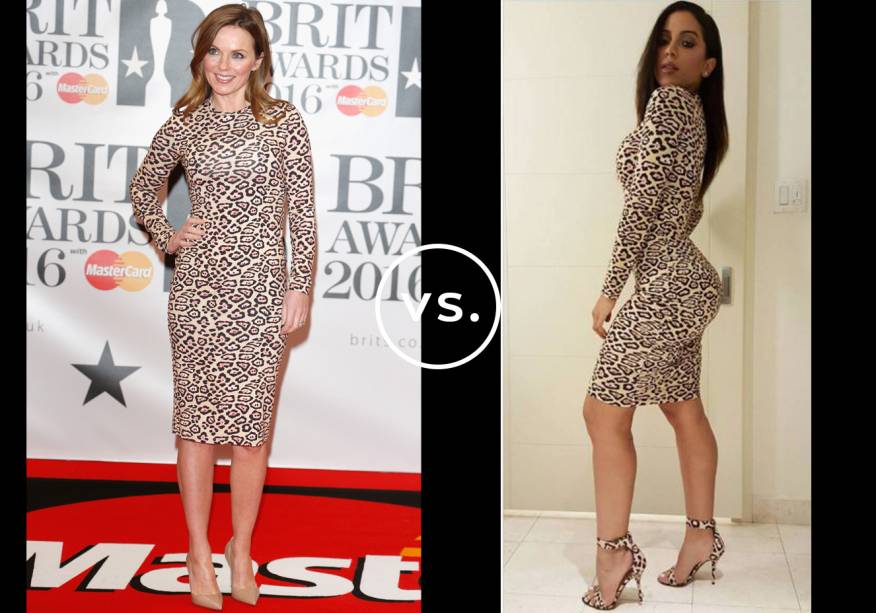 <strong>Geri Halliwell</strong> e <strong>Anitta</strong> vestem <strong>Givenchy</strong>. A ex-Spice Girl equilibrou a força do <em>animal print </em>com escarpins nude de bico fino - ótimos para alongar a silhueta, vale dizer. Já a cantora brasileira adotou produção ousada com sandálias de mesma estampa e maquiagem mais pesada.