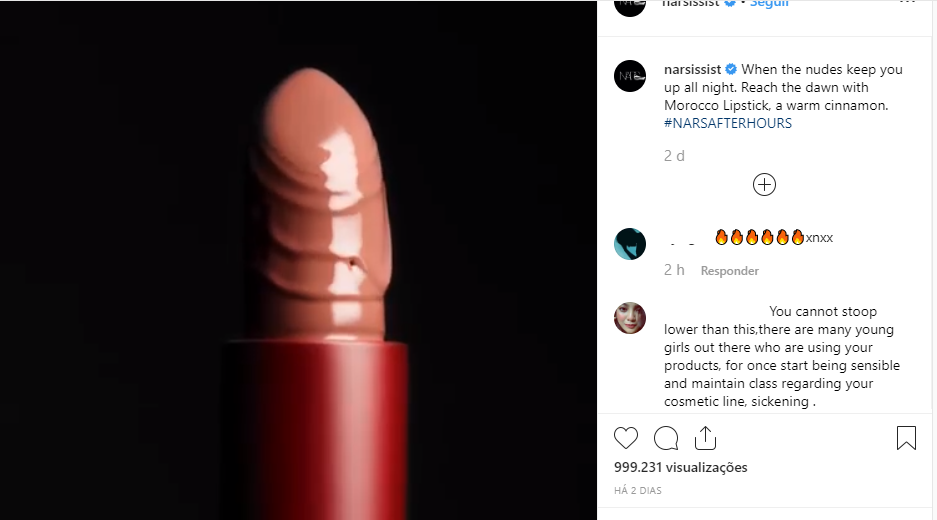 Sugestiva, essa propaganda de batom está causando o maior bafafá