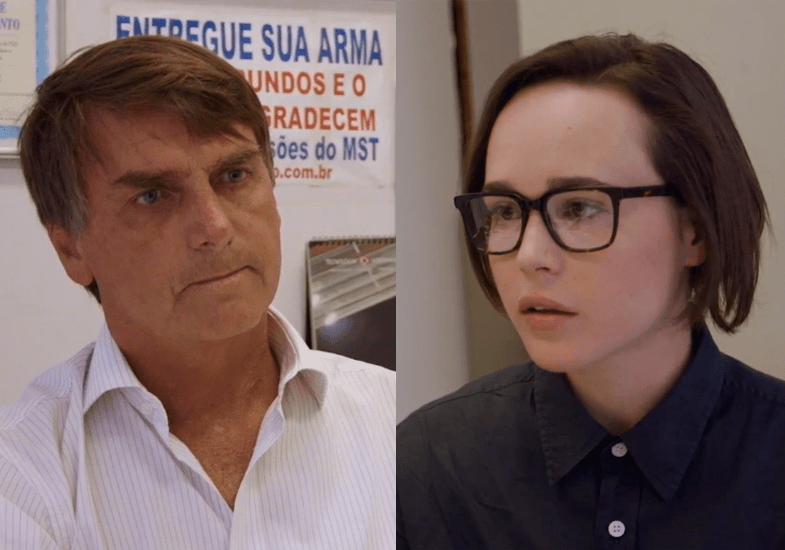 Ellen Page confronta Bolsonaro em entrevista a programa americano