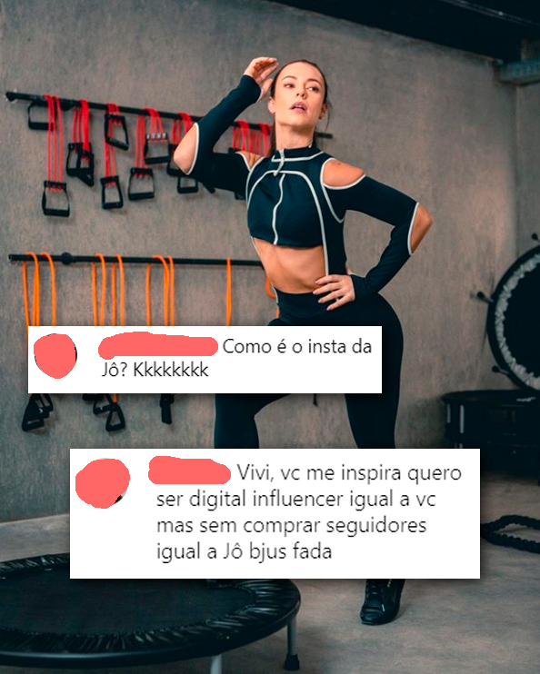 Vivi Guedes, de A Dona do Pedaço, no instagram