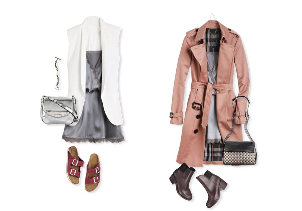 Como usar slip dress no outono