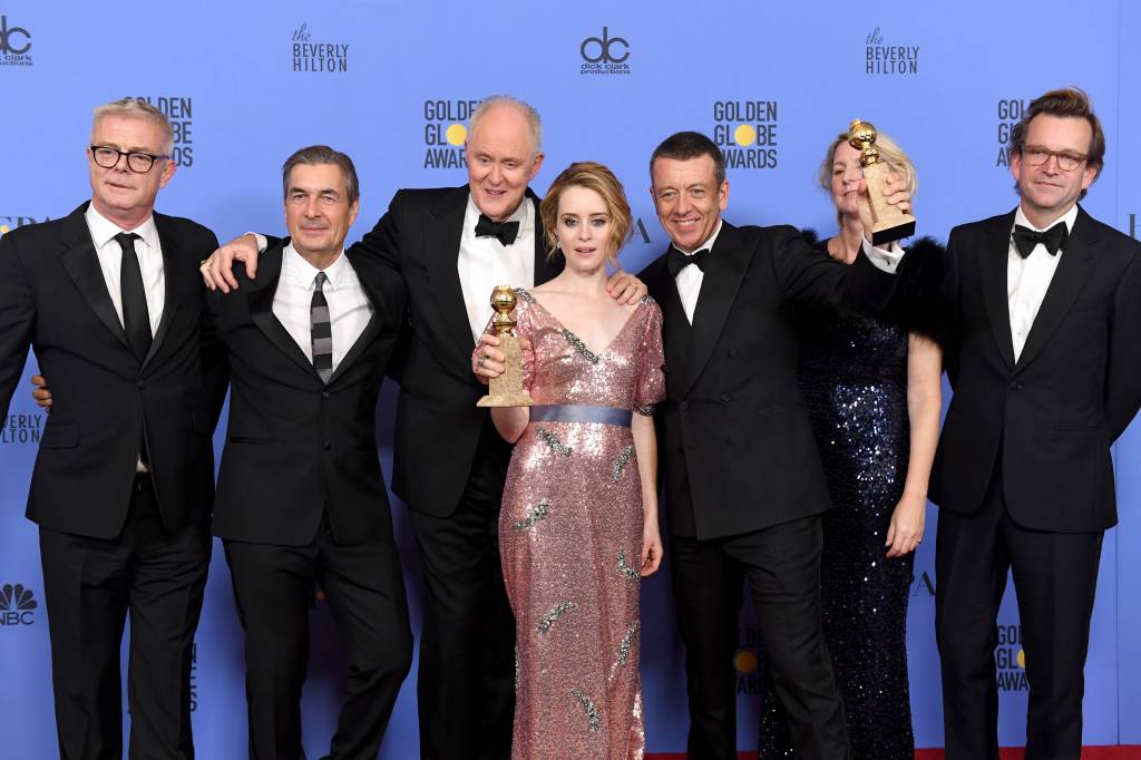 the crown 74th Annual Golden Globe Awards – Press Room